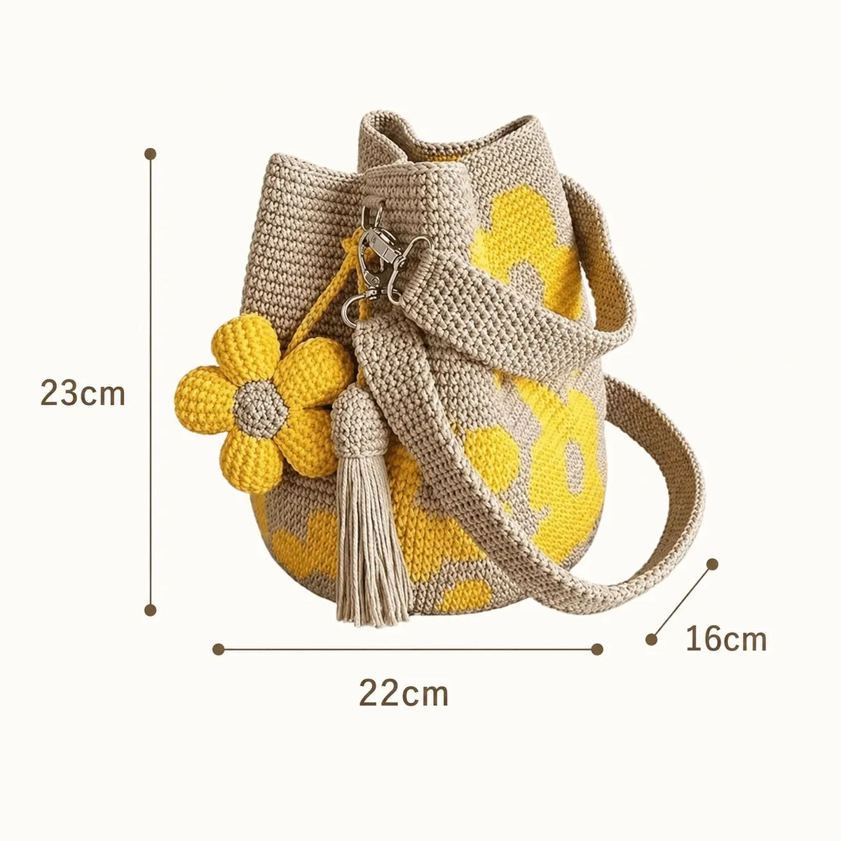 Handmade Crochet Flower Tote 🌼✨