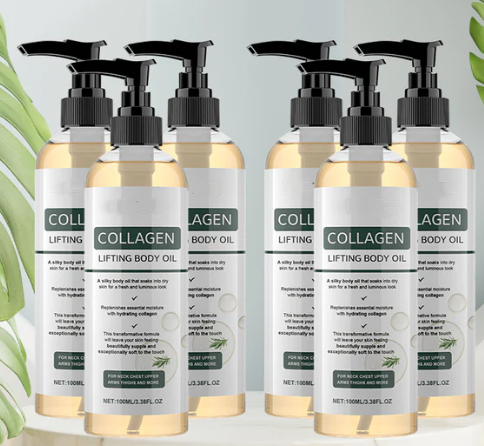 Collagen Lifting Body Oil :Reduces skin sagging by 98% and refines texture within 24 hours.
