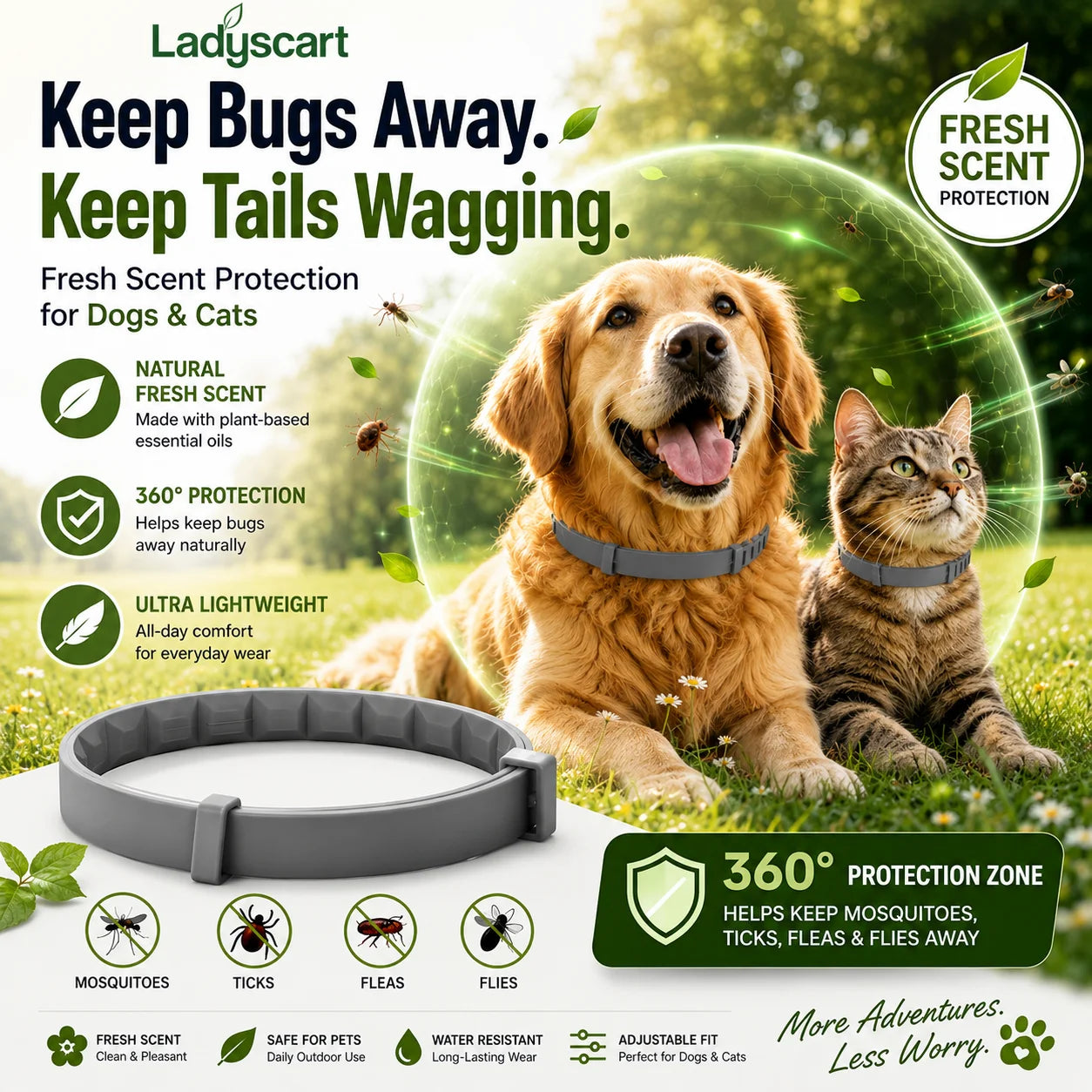 🐾🔥𝟓𝟎% 𝐎𝐅𝐅 𝐓𝐎𝐃𝐀𝐘 | 𝐋𝐚𝐝𝐲𝐬𝐜𝐚𝐫𝐭 𝐅𝐫𝐞𝐬𝐡 𝐒𝐜𝐞𝐧𝐭 𝐅𝐥𝐞𝐚 & 𝐓𝐢𝐜𝐤 𝐂𝐨𝐥𝐥𝐚𝐫 𝐟𝐨𝐫 𝐃𝐨𝐠𝐬 & 𝐂𝐚𝐭𝐬
