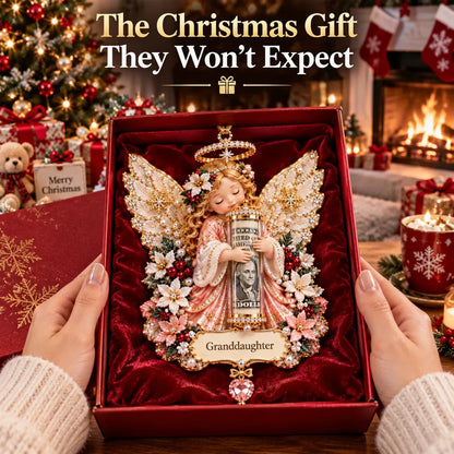 👼💵 3D Angel Christmas Cash Gift Ornament – Holiday Money Holder Keepsake ✨
