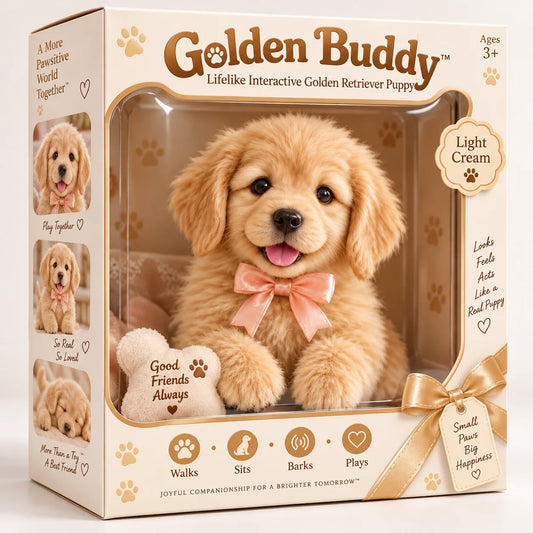 🐶🔥Black Friday🎁 Adorable Lifelike Interactive Golden Retriever Puppy