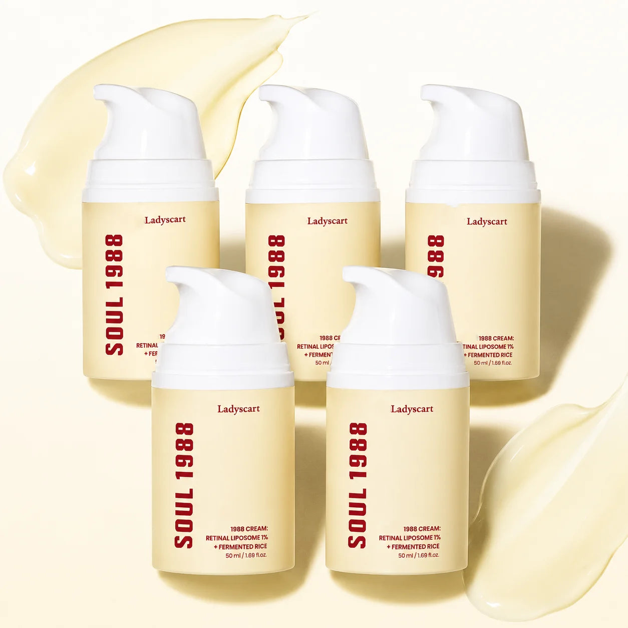 Ladyscart Soul 1988 Retinal Cream | 1% Retinal Liposome Anti-Aging Treatment for Smooth, Youthful Skin