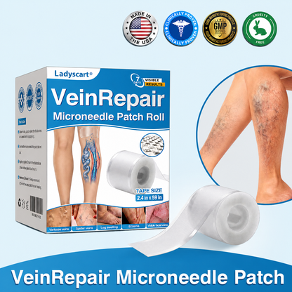 🇺🇸🥇🏆Ladyscart® VeinRepair Microneedle Patch Roll⚡Instant Relief, Long-Term Results