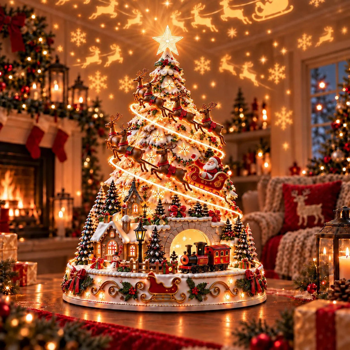 🏆 60,000+ Sold - 🎄Christmas Village Lightscape Tree