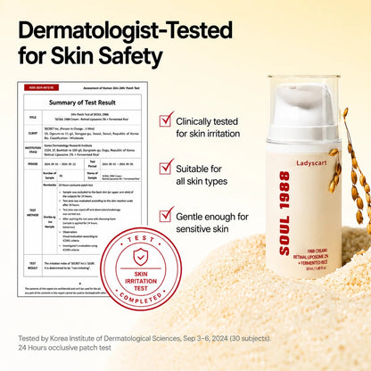 Ladyscart Soul 1988 Retinal Cream | 1% Retinal Liposome Anti-Aging Treatment for Smooth, Youthful Skin