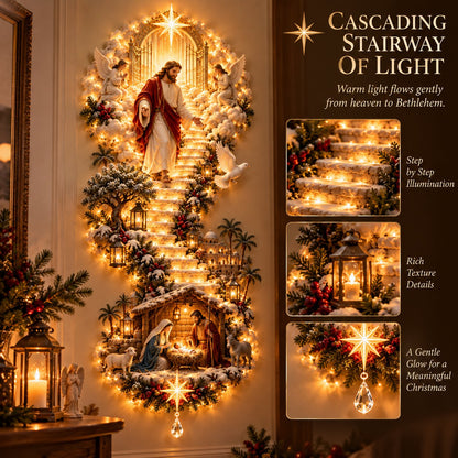 ✨ Last Day – 60% OFF!✨ Jesus Light of Heaven Christmas 2D Wall Hanging✝️
