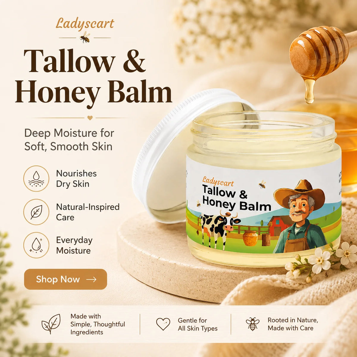 𝑶𝒇𝒇𝒊𝒄𝒊𝒂𝒍 𝑺𝒕𝒐𝒓𝒆 | 💖💖 𝐋𝐚𝐝𝐲𝐬𝐜𝐚𝐫𝐭® 𝐓𝐚𝐥𝐥𝐨𝐰 & 𝐇𝐨𝐧𝐞𝐲 𝐅𝐚𝐜𝐞 𝐁𝐚𝐥𝐦, 𝐀𝐧𝐭𝐢-𝐖𝐫𝐢𝐧𝐤𝐥𝐞 𝐅𝐢𝐫𝐦𝐢𝐧𝐠 𝐌𝐨𝐢𝐬𝐭𝐮𝐫𝐢𝐳𝐞𝐫, 𝐍𝐚𝐭𝐮𝐫𝐚𝐥 𝐀𝐧𝐭𝐢-𝐀𝐠𝐢𝐧𝐠 𝐅𝐚𝐜𝐢𝐚𝐥 𝐁𝐚𝐥𝐦 𝐟𝐨𝐫 𝐅𝐢𝐧𝐞 𝐋𝐢𝐧𝐞𝐬 & 𝐒𝐚𝐠𝐠𝐢𝐧𝐠 𝐒𝐤𝐢𝐧