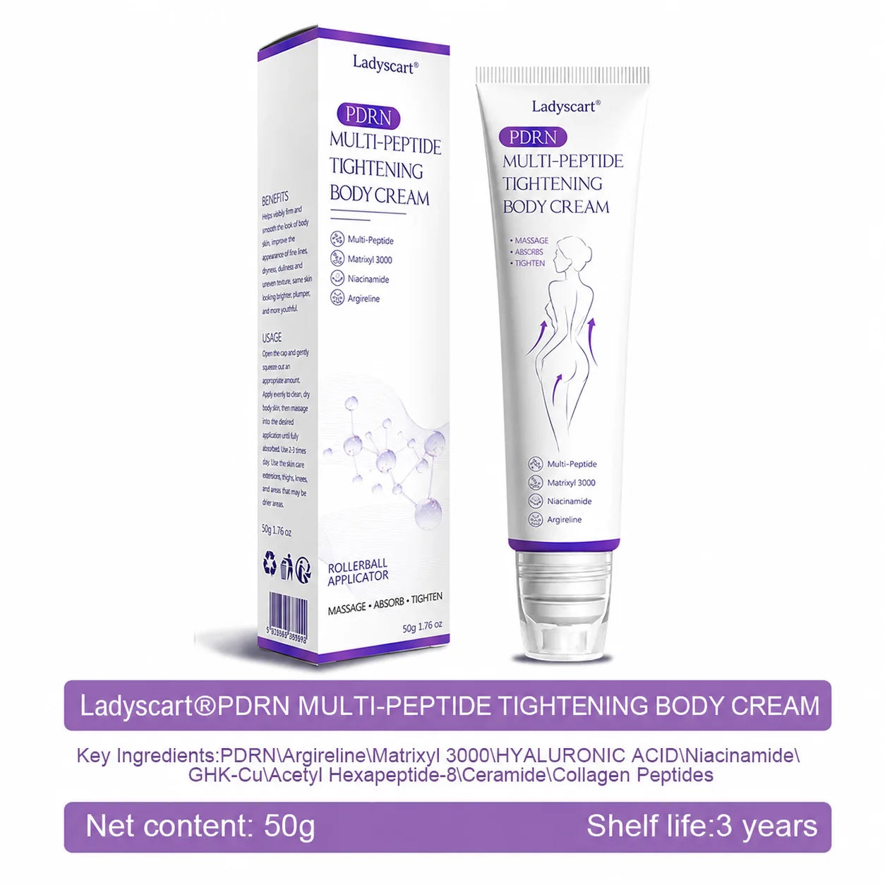 𝑶𝒇𝒇𝒊𝒄𝒊𝒂𝒍 𝑺𝒕𝒐𝒓𝒆| 𝐋𝐚𝐝𝐲𝐬𝐜𝐚𝐫𝐭® 𝐏𝐃𝐑𝐍 𝐌𝐮𝐥𝐭𝐢-𝐏𝐞𝐩𝐭𝐢𝐝𝐞 𝐌𝐚𝐬𝐬𝐚𝐠𝐢𝐧𝐠 𝐁𝐨𝐝𝐲 𝐑𝐨𝐥𝐥𝐞𝐫 𝐂𝐫𝐞𝐚𝐦-Anti-aging, Hydrating, Skin Firming & Lifting, Skin Repair, Even Tone, Acne and Dark Spot Treatment, Wart and Mole Removal, and Psoriasis Relief