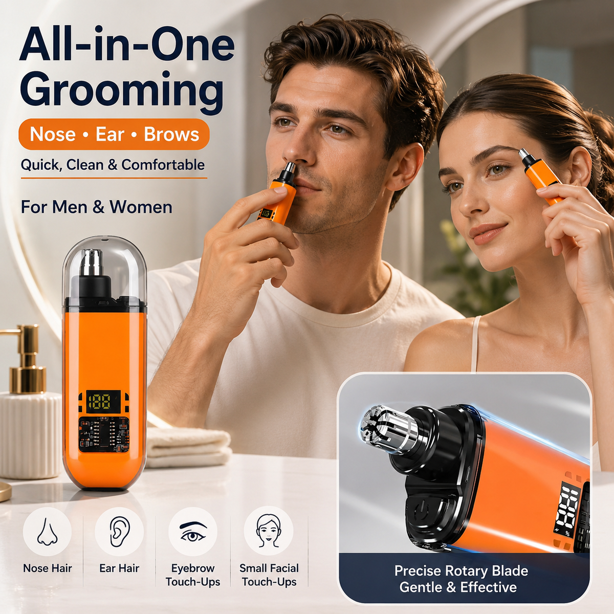All in one grooming trimmer for men and women