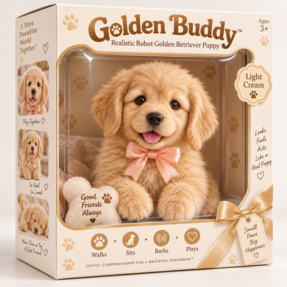 🐶🔥Black Friday 49% OFF! 🎁 Adorable Lifelike Robot Golden Retriever Puppy