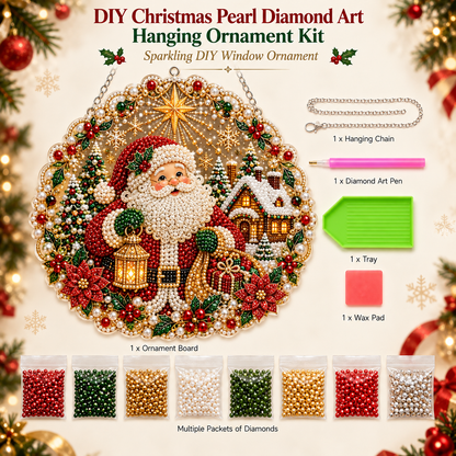 🎅✨DIY Christmas Pearl Diamond Art Hanging Ornament Kit