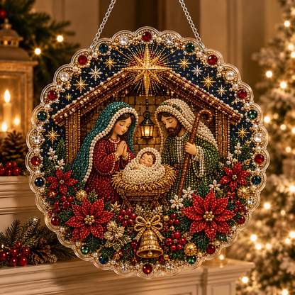 🎅✨DIY Christmas Pearl Diamond Art Hanging Ornament Kit