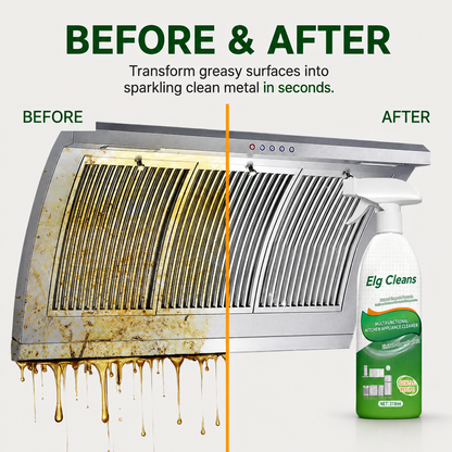 Discover the Elg Cleans Difference: Tough on Grease, Kind to Your Home.