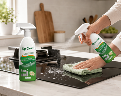 Discover the Elg Cleans Difference: Tough on Grease, Kind to Your Home.