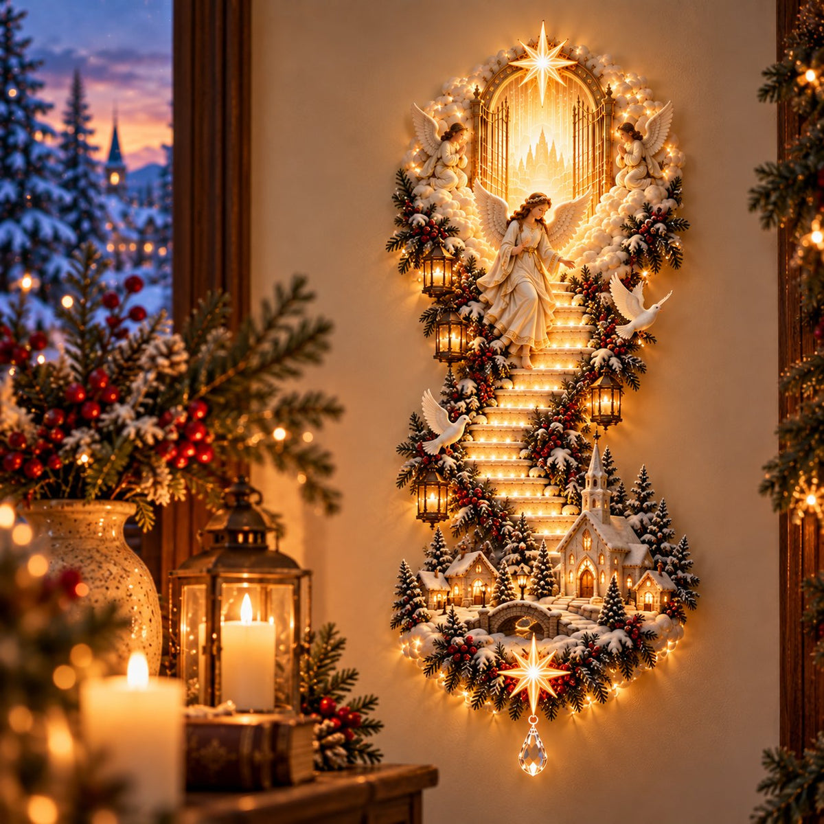 ✨ Last Day – 60% OFF!✨ Jesus Light of Heaven Christmas 2D Wall Hanging✝️