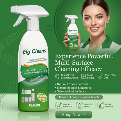 Discover the Elg Cleans Difference: Tough on Grease, Kind to Your Home.