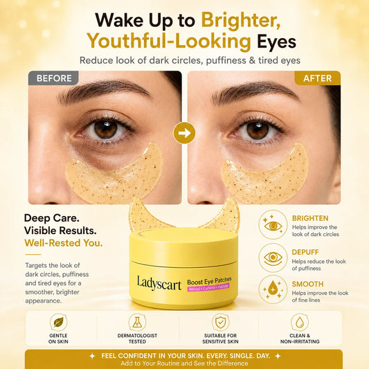 Ladyscart® Eye Care: Maximum Strength Against Bags & Dark Circles, 100% Gentle 🛡️💖