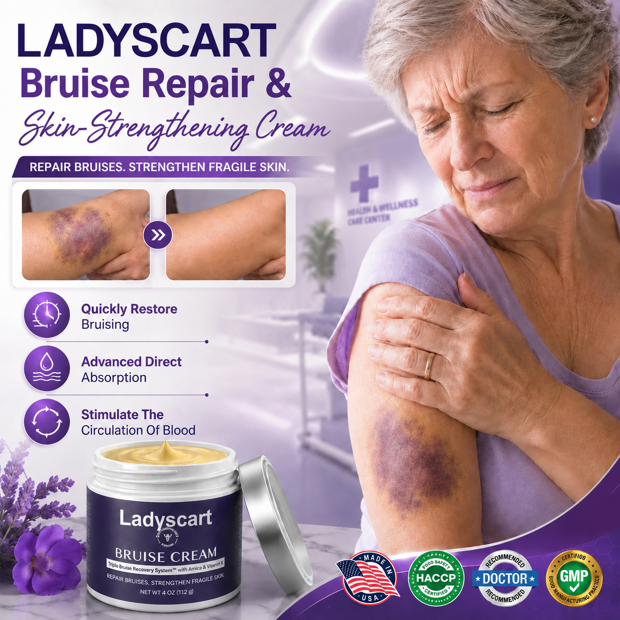 💥75K+ Sold💕 Ladyscart® Bruise Repair Cream | Soothe Bruises & Strengthen Fragile Skin