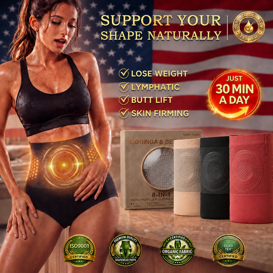 Ladyscart® 2026 8-in-1 Moringa & Berberine Thermogenic Sculpting Shorts🔥 30-Minute No-Sweat Routine